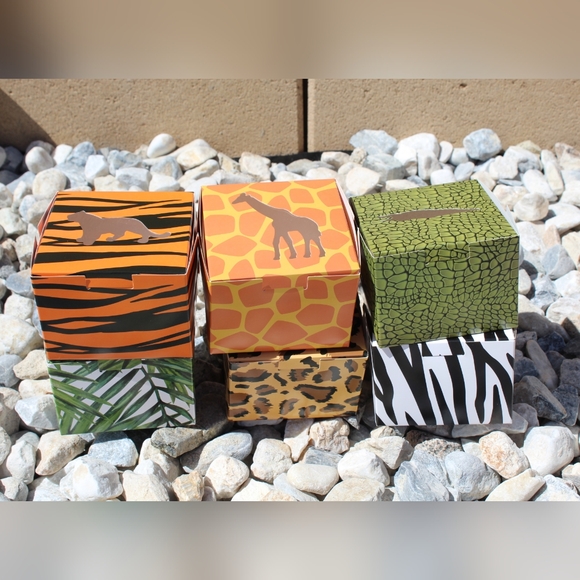 ✨🆕✨ Safari Cardstock Paper Goody Boxes - Picture 4 of 15